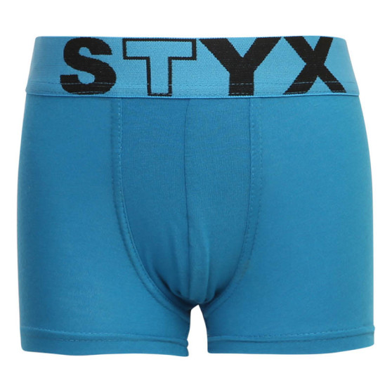 Boxershorts für Kinder Styx sportlicher Gummi  hellblau (GJ969)
