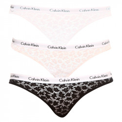 3PACK Damen Slips Calvin Klein mehrfarbig (QD3926E-24X)