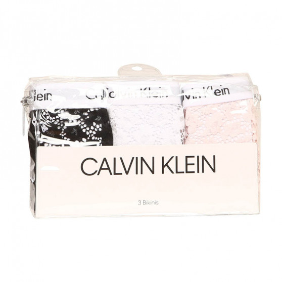 3PACK Damen Slips Calvin Klein mehrfarbig (QD3926E-24X)