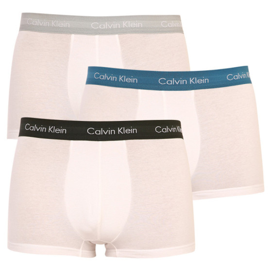 3PACK Herren Klassische Boxershorts Calvin Klein weiß (U2664G-1TS)