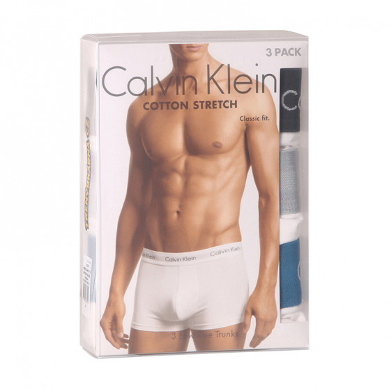 3PACK Herren Klassische Boxershorts Calvin Klein weiß (U2664G-1TS)