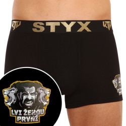 Herren Klassische Boxershorts Styx / KTV sportlicher Gummizug schwarz – schwarzer Gummibund (GTCL960)