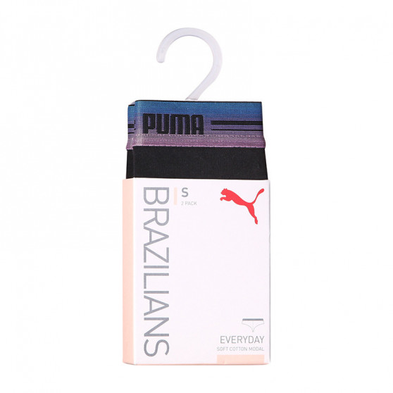 2PACK Brasil-Slips für Damen Puma schwarz (603043001 011)