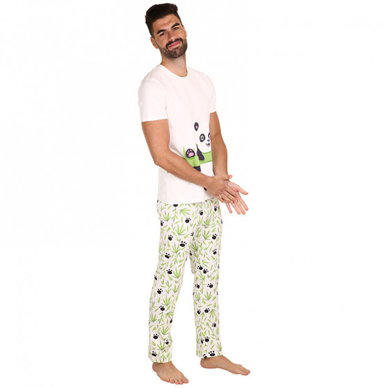 Lustige Pyjamas für Männer Bambus-Panda