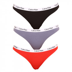 3PACK Damen Slips Calvin Klein mehrfarbig (QD3588E-1CX)