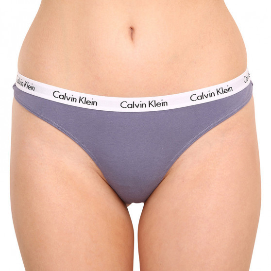 3PACK Damen Tangas Calvin Klein Übergröße mehrfarbig (QD3800E-1CX)