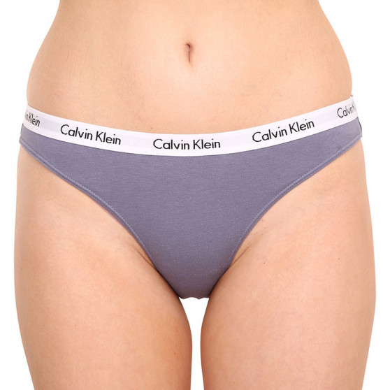 3PACK Damen Slips Calvin Klein Übergröße mehrfarbig (QD3801E-1CX)
