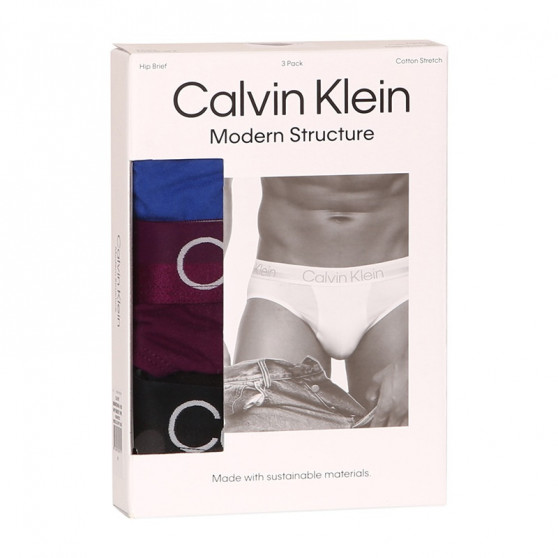 3PACK Herren Slips Calvin Klein mehrfarbig (NB2969A-1RO)