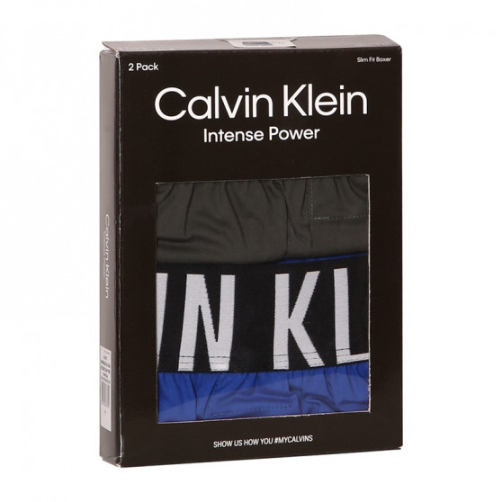 2PACK Herren Boxershorts Calvin Klein mehrfarbig (NB2637A-206)