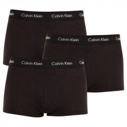 3PACK Herren klassische Boxershorts Calvin Klein schwarz (U2664G-XWB)