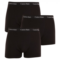 3PACK Herren klassische Boxershorts Calvin Klein schwarz (U2662G-XWB)