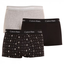 3PACK Herren klassische Boxershorts Calvin Klein mehrfarbig (U2664G-YKS)