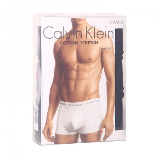 3PACK Herren Klassische Boxershorts Calvin Klein schwarz (U2664G-1WJ)