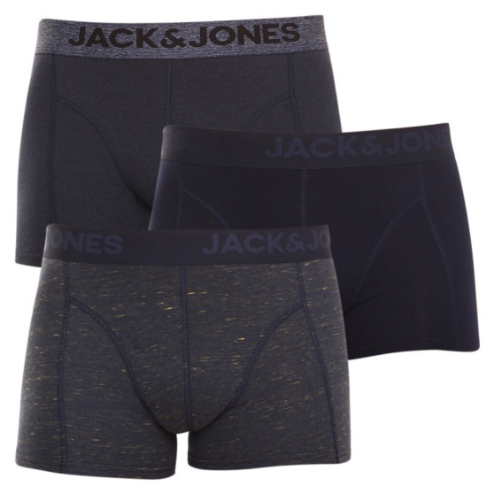 3PACK Herren klassische Boxershorts Jack and Jones mehrfarbig (12184161 - Navy blazer/blue)