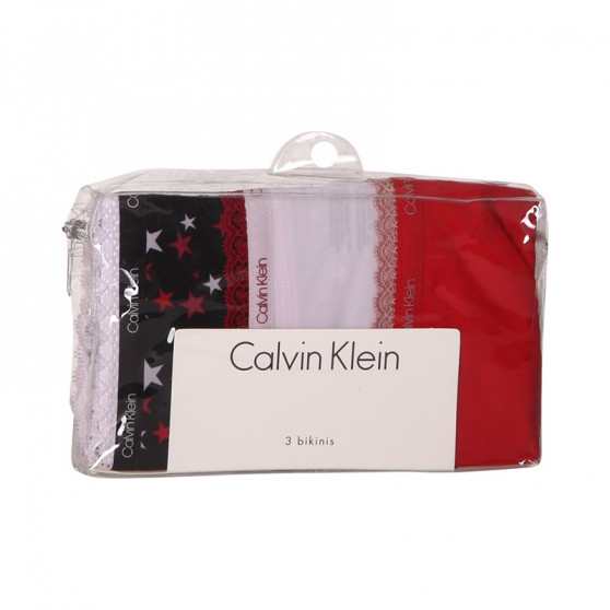 3PACK Damen Slips Calvin Klein mehrfarbig (QD3804E-W4Z)