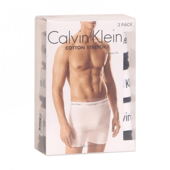 3PACK Herren klassische Boxershorts Calvin Klein schwarz (NB1770A-001)
