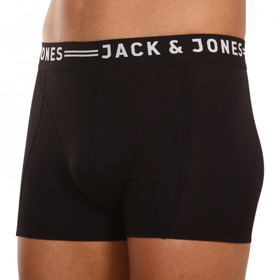 3PACK Herren klassische Boxershorts Jack and Jones schwarz (12081832 - black/black)