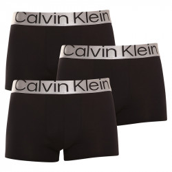 3PACK Herren klassische Boxershorts Calvin Klein schwarz (NB3130A-7V1)