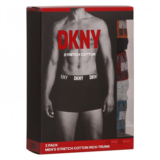 3PACK Herren Klassische Boxershorts DKNY Bellevue mehrfarbig (U5_6654_DKY_3PKA)