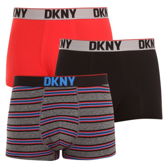 3PACK Herren klassische Boxershorts DKNY Elkins mehrfarbig (U5_6659_DKY_3PKA)