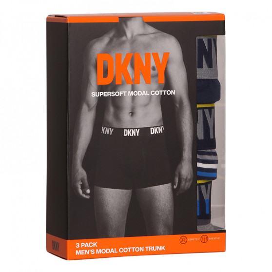 3PACK Herren Klassische Boxershorts DKNY Grafton mehrfarbig (U5_6661_DKY_3PKA)