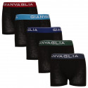 5PACK Boxershorts für Kinder Gianvaglia schwarz (026)