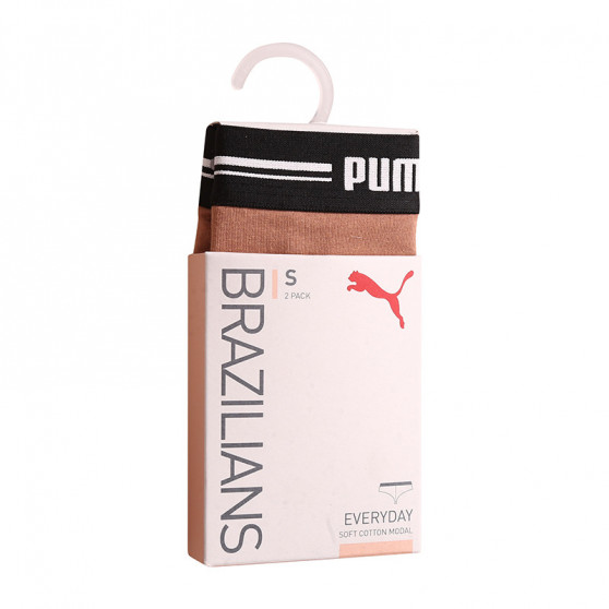 2PACK Brazil-Slips für Damen Puma braun (603043001 010)
