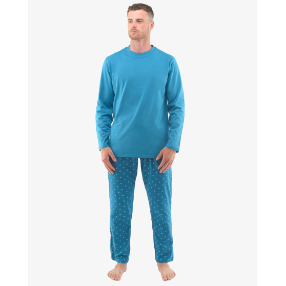 Schlafanzug für Männer Gino übergroß petrol (79129)