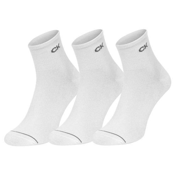 3PACK Herren Socken Calvin Klein Knöchel weiß (701218719 002)