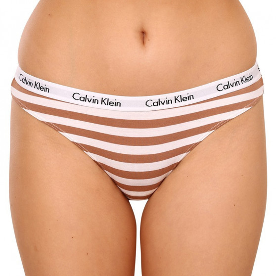 3PACK Damen Slips Calvin Klein Übergröße mehrfarbig (QD3801E-642)