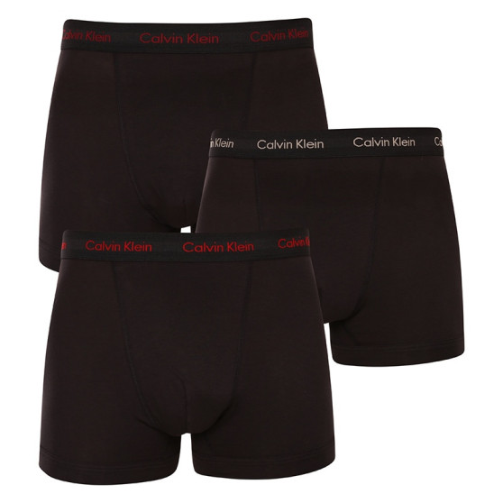 3PACK Herren Klassische Boxershorts Calvin Klein schwarz (NB3056A-6G6)