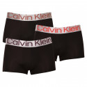 3PACK Herren Klassische Boxershorts Calvin Klein schwarz (NB3074A-6J4)