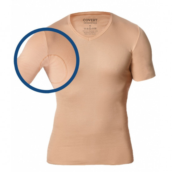 Herren unsichtbares T-Shirt Covert beige (145685-410)
