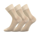 3PACK Socken Lonka Bambus beige (Deli)