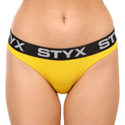 Damen Slips Styx Sport elastisch gelb (IK1068)