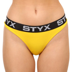 Damen Tangas Styx Sport elastisch gelb (IT1068)