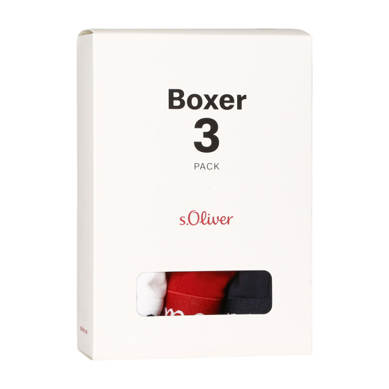 3PACK Herren Klassische Boxershorts S.Oliver mehrfarbig (JH-34B-51136323)