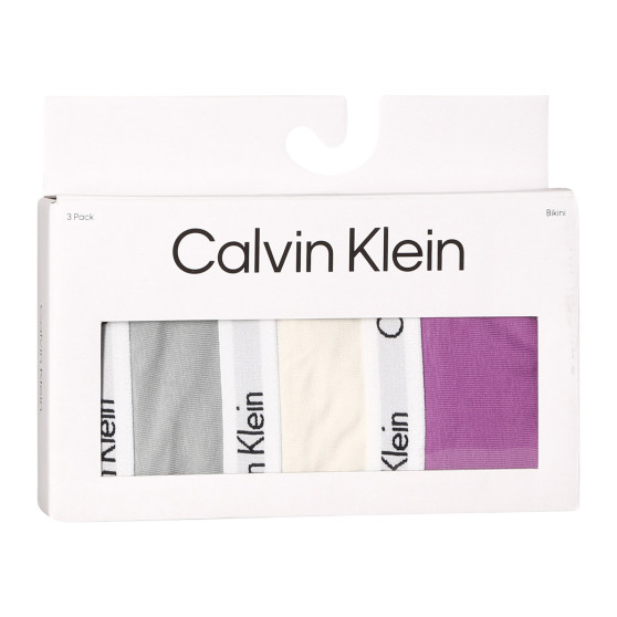 3PACK Damen Slips Calvin Klein mehrfarbig (QD3588E-CFU)