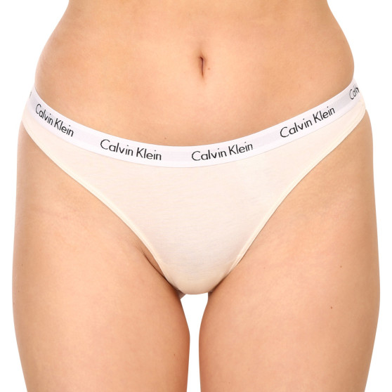 3PACK Damen Tangas Calvin Klein mehrfarbig (QD3587E-CFU)