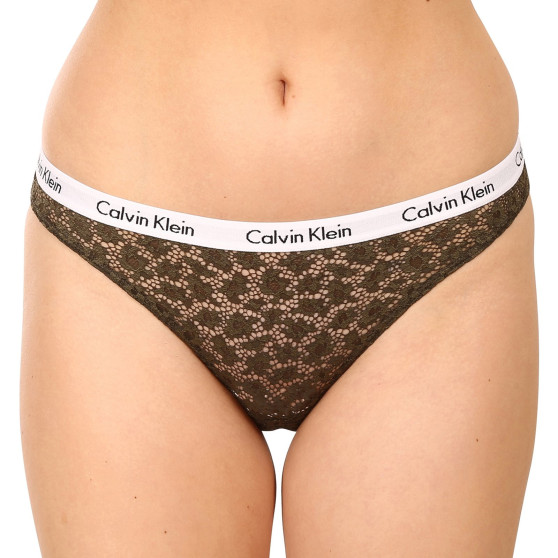 3PACK Damen Slips Calvin Klein Übergröße mehrfarbig (QD3975E-6VY)