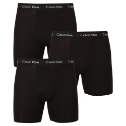 3PACK Herren klassische Boxershorts Calvin Klein schwarz (NB1770A-XWB)