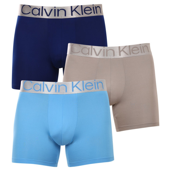 3PACK Herren Klassische Boxershorts Calvin Klein mehrfarbig (NB3075A-C7T)