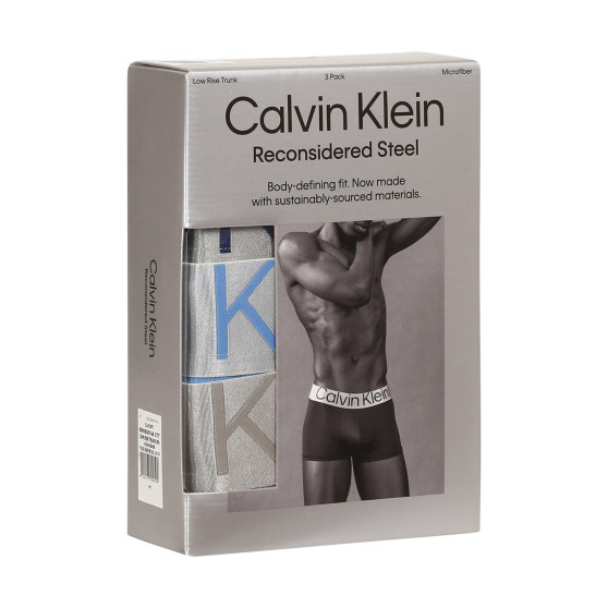 3PACK Herren Klassische Boxershorts Calvin Klein mehrfarbig (NB3074A-C7T)