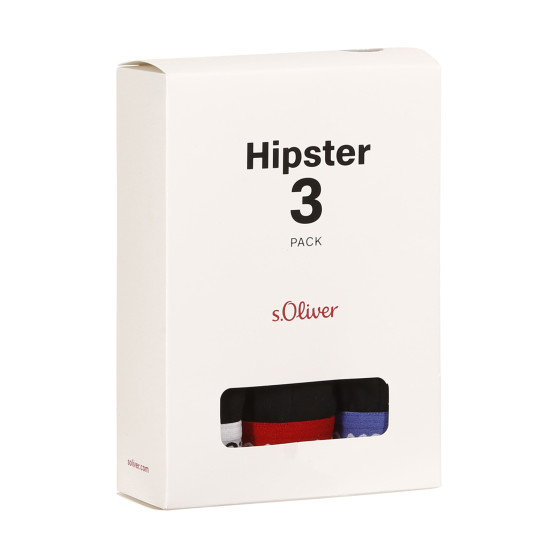 3PACK Herren Klassische Boxershorts S.Oliver schwarz (JH-34H-68635411)