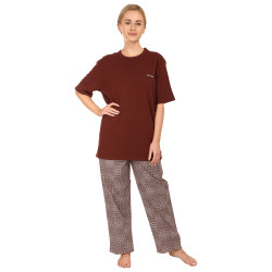 Damen-Schlafanzug Calvin Klein braun (QS6976E-CD1)