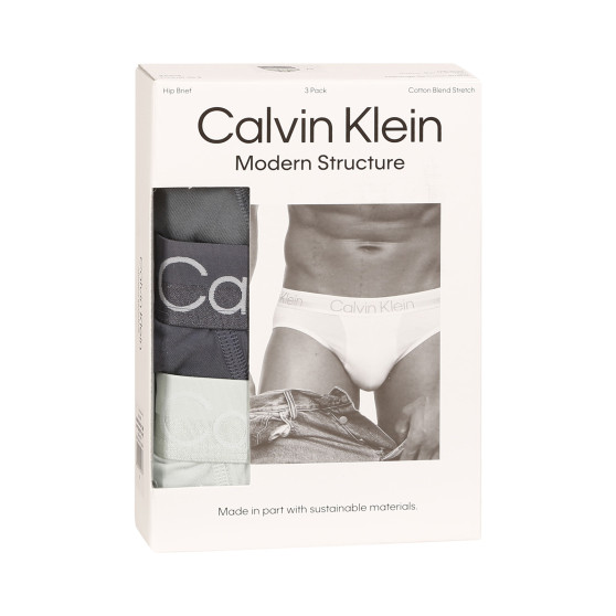 3PACK Herren Slips Calvin Klein mehrfarbig (NB2969A-CBB)