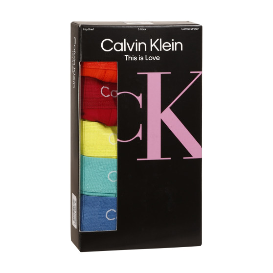 5PACK Herren Slips Calvin Klein mehrfarbig (NB2040A-BNG)