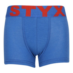 Boxershorts für Kinder Styx sportlich elastisch blau (GJ967)