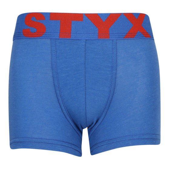Boxershorts für Kinder Styx sportlich elastisch blau (GJ967)