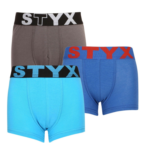3PACK Boxershorts für Kinder Styx sportlich elastisch mehrfarbig (3GJ96739)